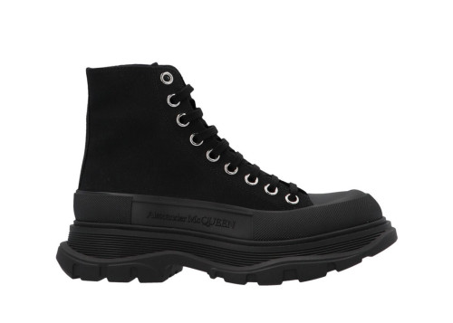 Alexander McQueen Tread Slick Lace Up Boot Black (W)