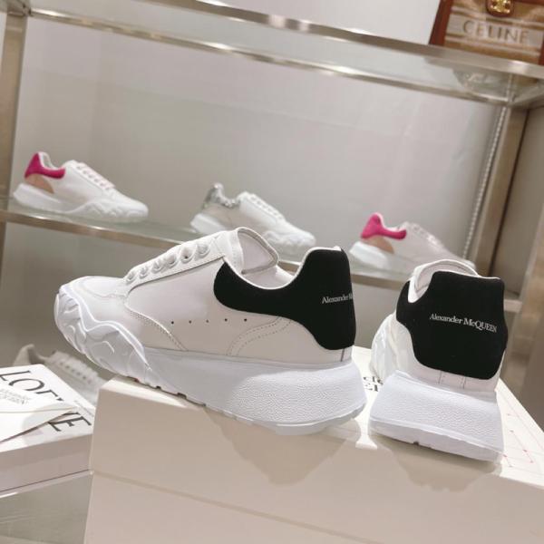 Alexander McQueen Oversized Court Trainer White Black