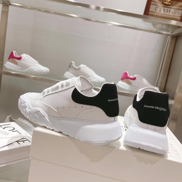 Alexander McQueen Oversized Court Trainer White Black
