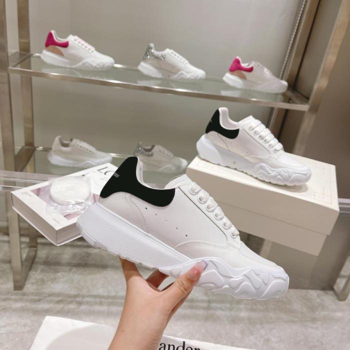 Alexander McQueen Oversized Court Trainer White Black