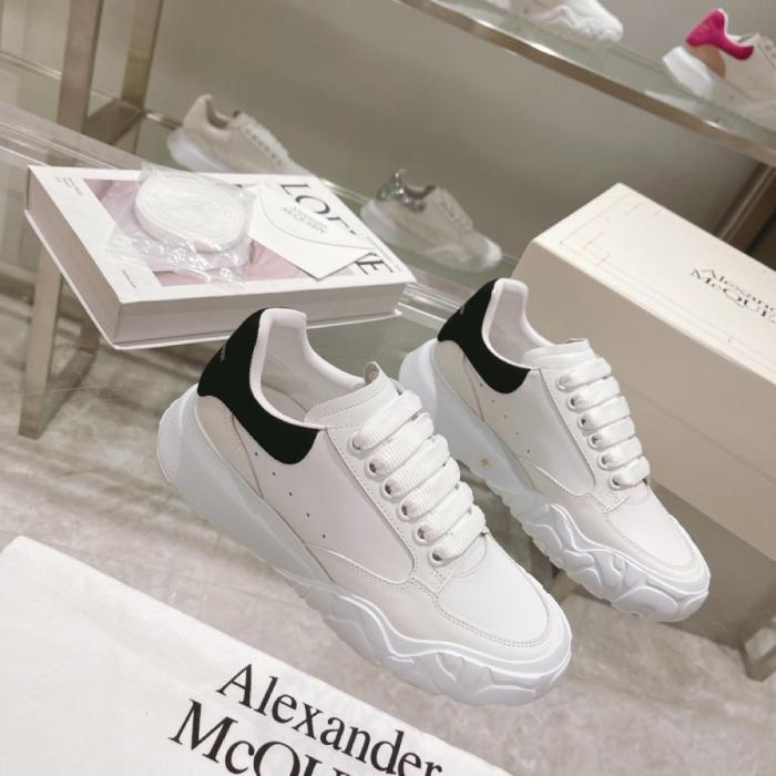 Alexander McQueen Oversized Court Trainer White Black