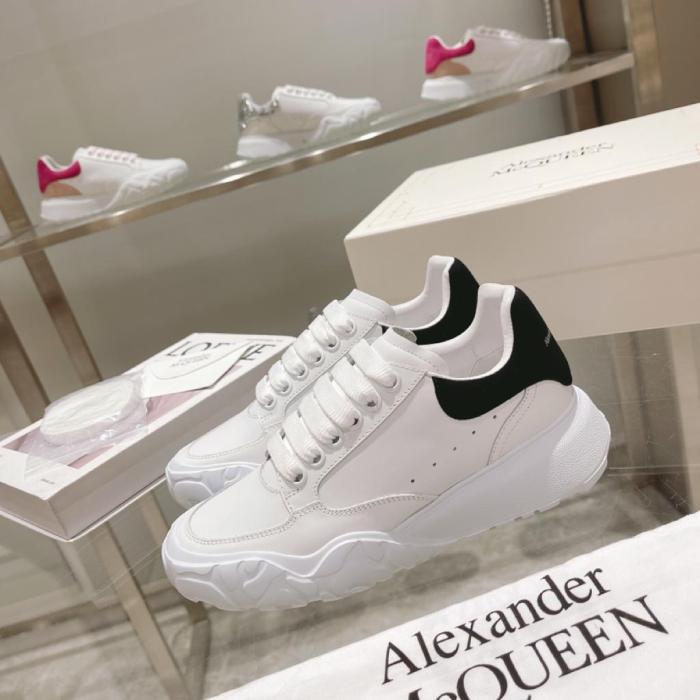 Alexander McQueen Oversized Court Trainer White Black