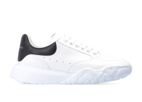 Alexander McQueen Oversized Court Trainer White Black