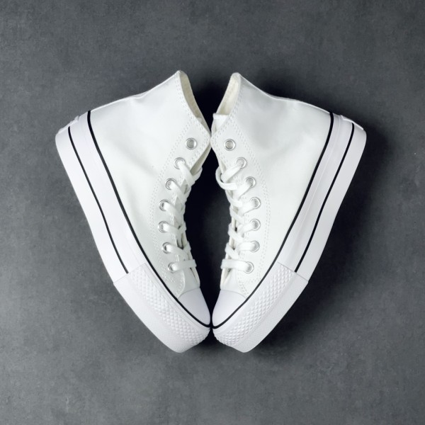 Converse Chuck Taylor All-Star Hi Platform White Black (W)