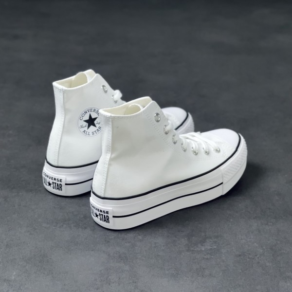 Converse Chuck Taylor All-Star Hi Platform White Black (W)