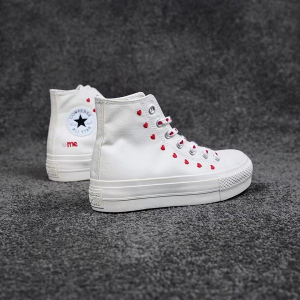Converse Chuck Taylor All-Star Lift Hi White Red (W)