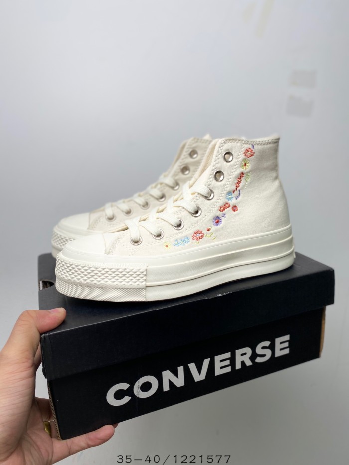 Converse Chuck Taylor All-Star Lift Hi Things To Grow Egret