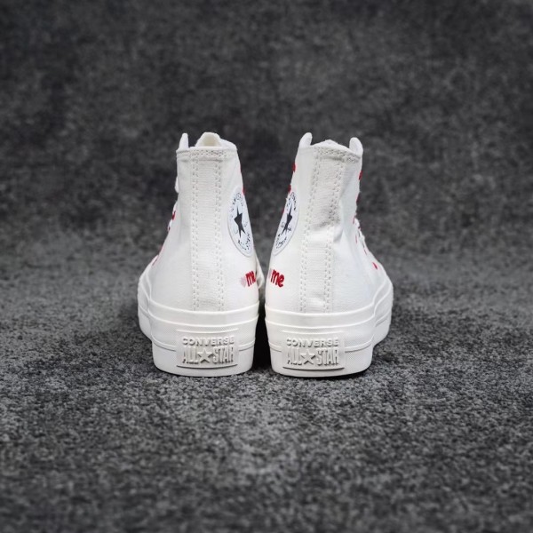 Converse Chuck Taylor All-Star Lift Hi White Red (W)