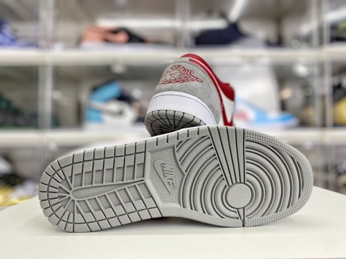 Jordan 1 Low SE Light Smoke Grey Gym Red