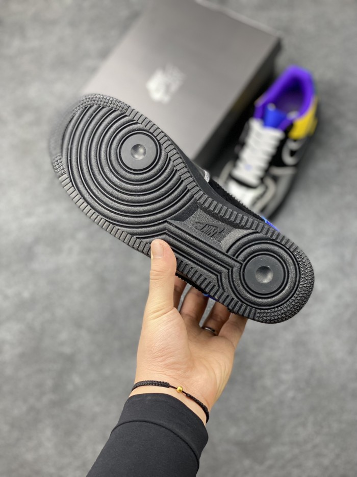 Louis Vuitton Nike Air Force 1 Low By Virgil Abloh Black Metallic Silver