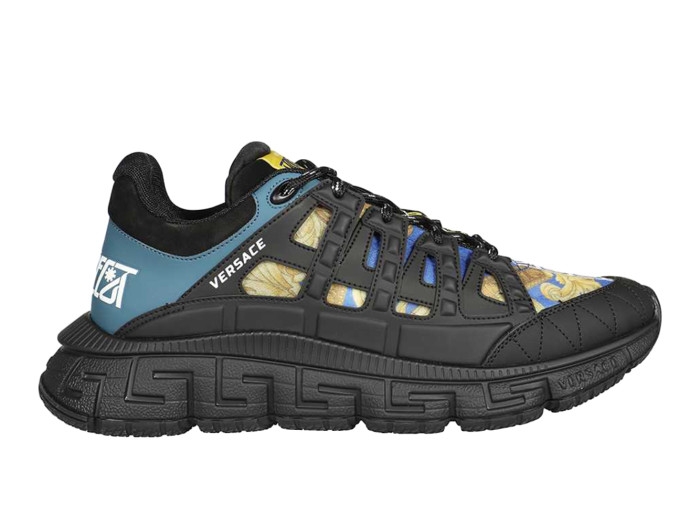 Versace Trigreca Medusa Renaissance Print Blue