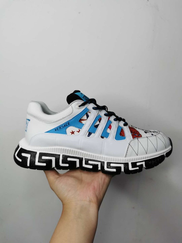 Versace Trigreca Tresor de la Mer Print White Blue Purple