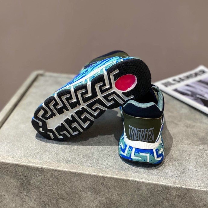 Versace Trigreca Black Royal Blue Purple