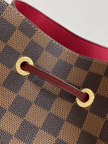 LOUIS VUITTON NOE Leather Bucket Bag, Portable Crossbody Bag, Shoulder Bag Women's N40214 size 26*17.5*26 cm