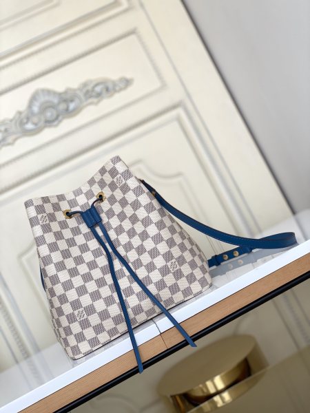 LOUIS VUITTON NeoNoe Damier Azur Mm Bleuet N40153 size 26*17.5*26 cm