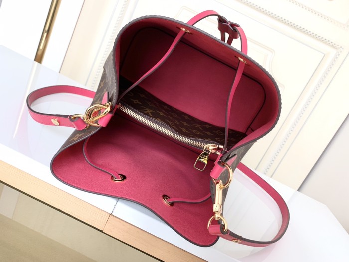 LOUIS VUITTON NÉONOÉ Coated Canvas With Smooth Cow Leather Bucket Bag, Shoulder Bag, Crossbody Bag Medium Women's M43570 size 26*26*17.5 cm