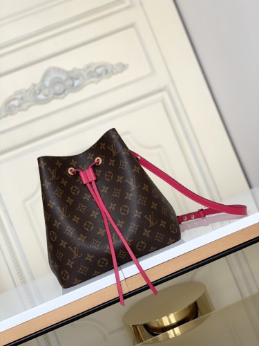 LOUIS VUITTON NÉONOÉ Coated Canvas With Smooth Cow Leather Bucket Bag, Shoulder Bag, Crossbody Bag Medium Women's M43570 size 26*26*17.5 cm