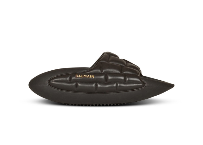 Balmain B-IT Mules Quilted Black