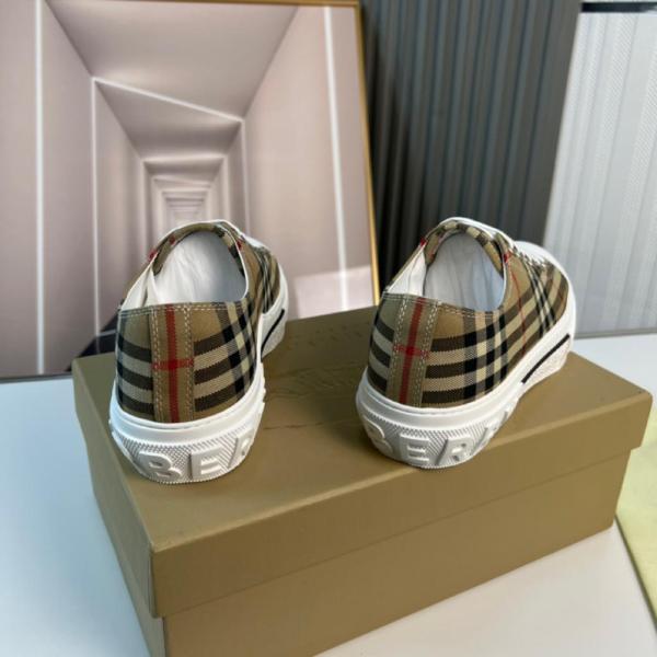 Burberry Vintage Check Cotton Sneakers Archive Beige White
