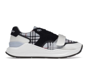Burberry Ramsey Haymarket Check Print Light Blue White Black