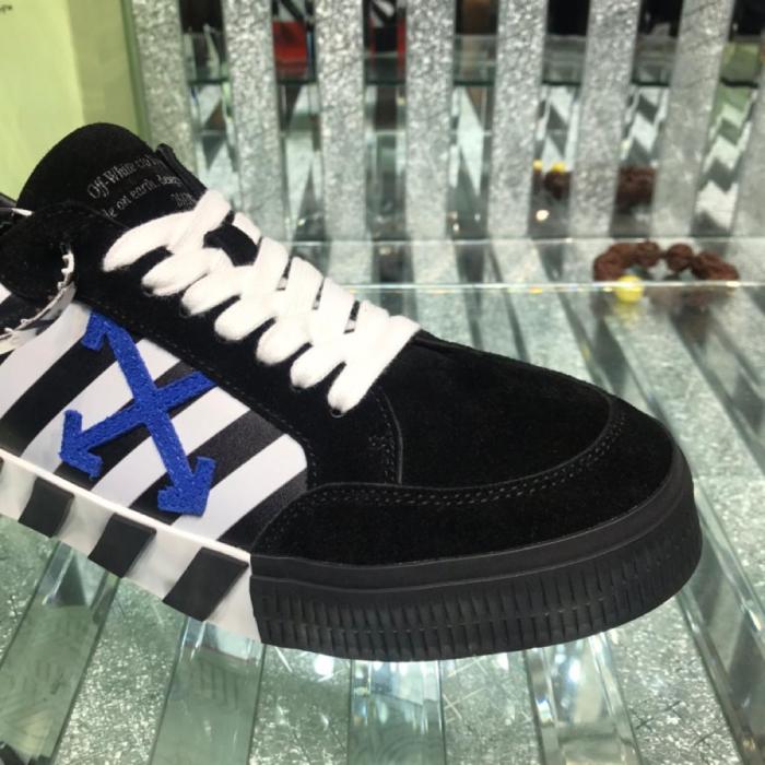 OFF-WHITE Vulc Low Black Blue Arrow