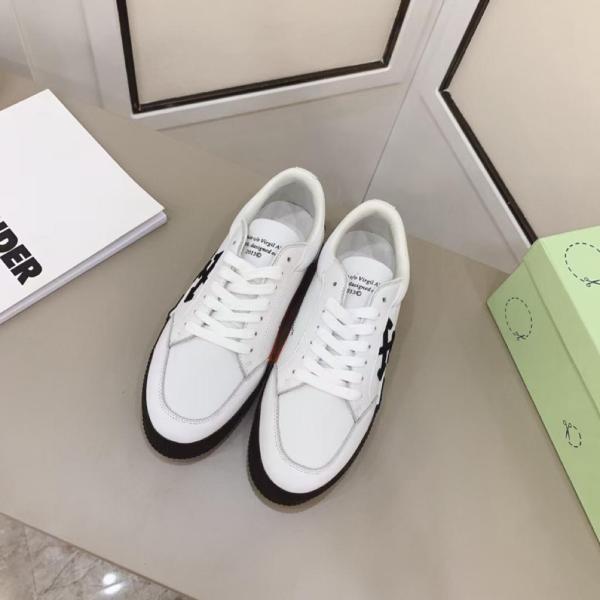 OFF-WHITE Vulcanized Low Canvas White Black