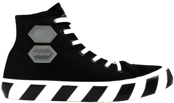 OFF-WHITE Vulcanized Hi Black Striped