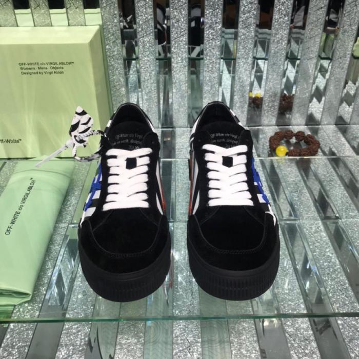 OFF-WHITE Vulc Low Black Blue Arrow
