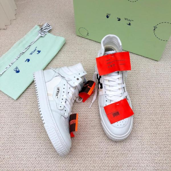 OFF-WHITE Off Court 3.0 Leather White White Orange