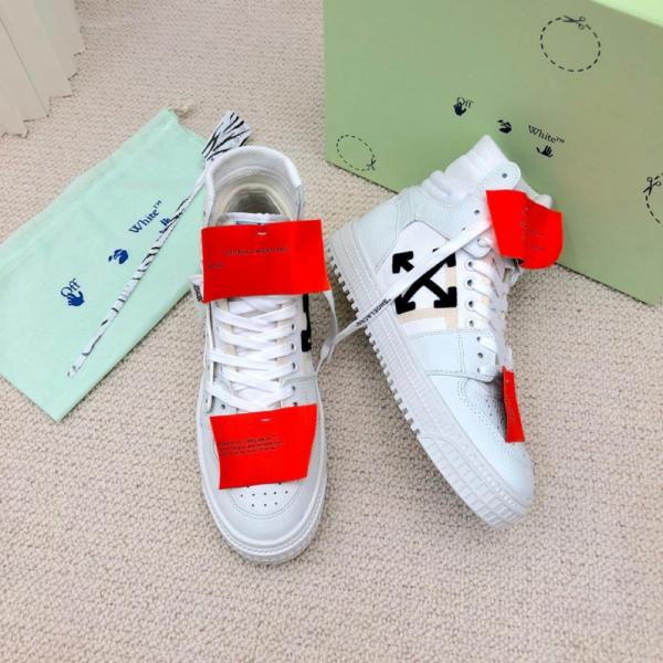 OFF-WHITE Off Court 3.0 Leather White White Orange