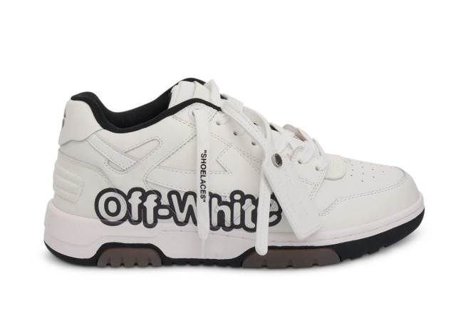 OFF-WHITE Out Of Office OOO Low Tops  Off-White  White Black