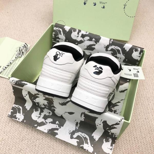 OFF-WHITE Out Of Office OOO Low Tops  Off-White  White Black