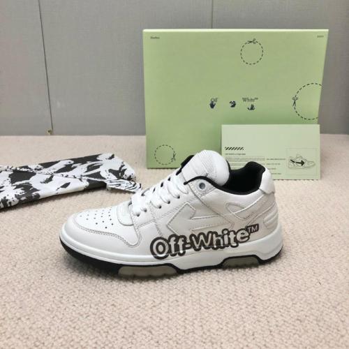 OFF-WHITE Out Of Office OOO Low Tops  Off-White  White Black