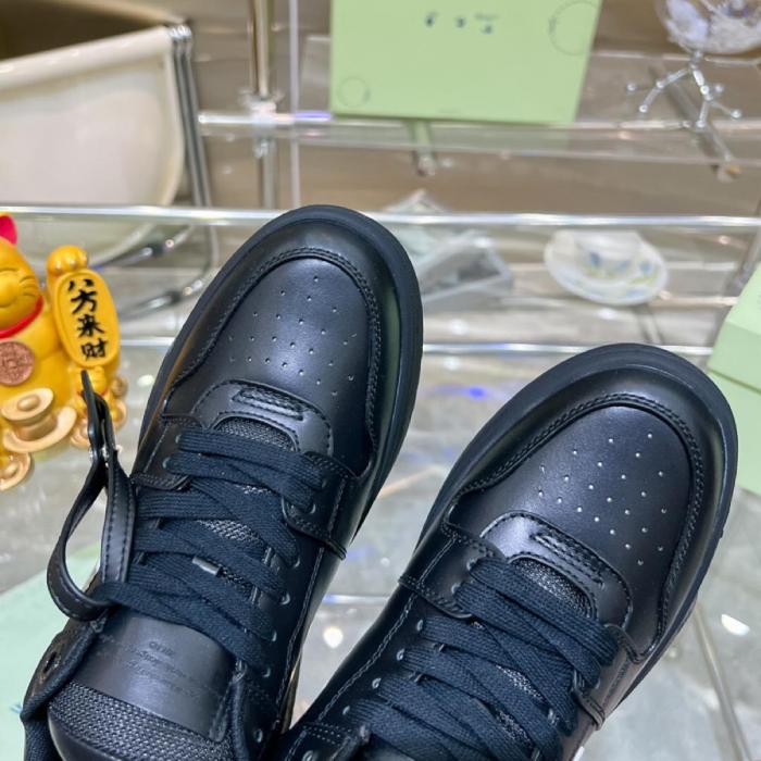 OFF-WHITE Out Of Office OOO Low Tops Black Gray White FW21