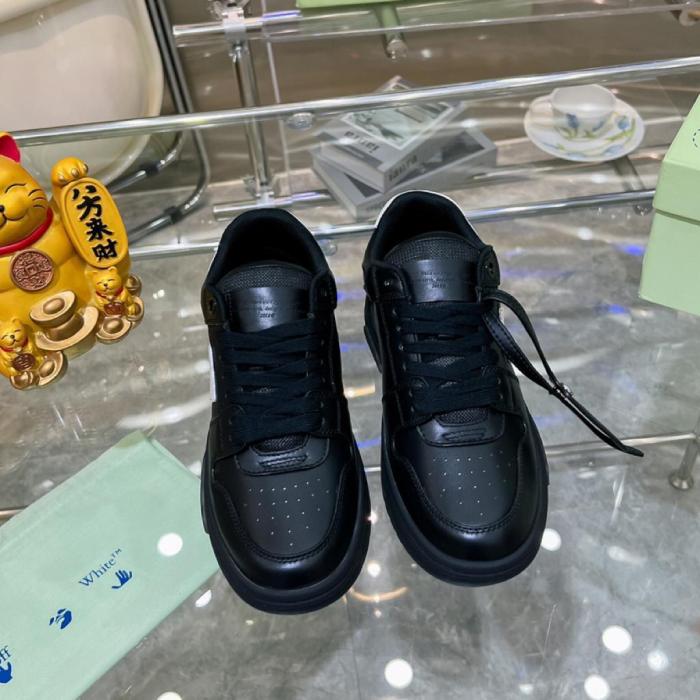 OFF-WHITE Out Of Office OOO Low Tops Black Gray White FW21