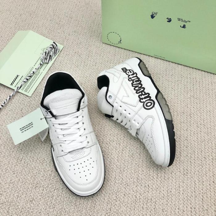 OFF-WHITE Out Of Office OOO Low Tops  Off-White  White Black