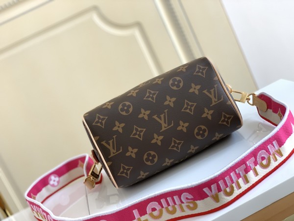 LOUIS VUITTON Speedy Bandouliere 20 Monogram Fuchsia M45948 size 20*12*15 cm