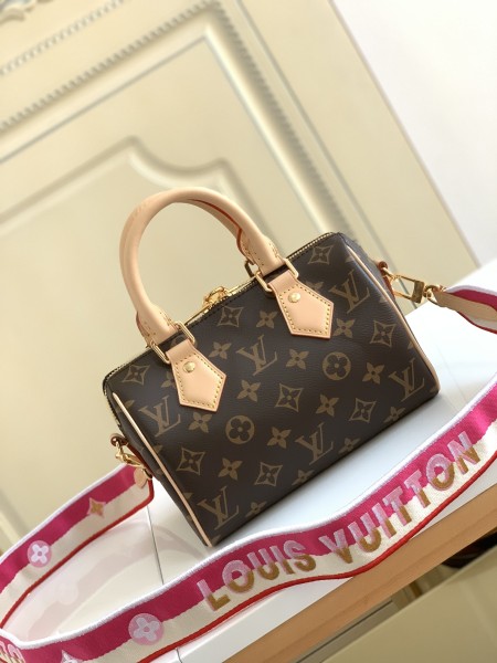 LOUIS VUITTON Speedy Bandouliere 20 Monogram Fuchsia M45948 size 20*12*15 cm