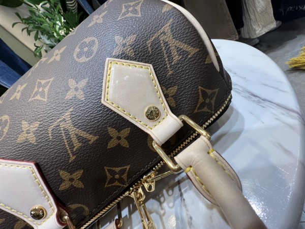 LOUIS VUITTON Speedy Bandouliere 20 Monogram Brown/Black M45957 size 20*12*13 cm
