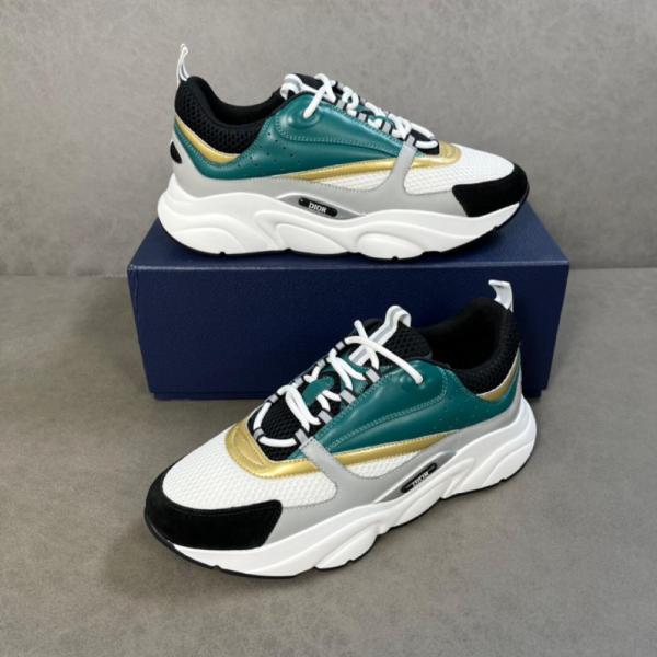 Dior B22 White Black Green Gold