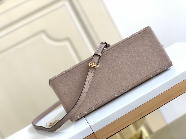 Louis Vuitton Petit Palais Empreinte Leather Dove/Cream M58914 size 29*12.5*18 cm