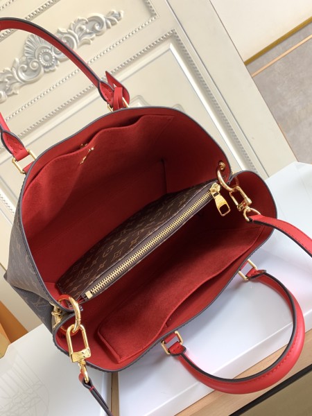 LOUIS VUITTON Flower Tote Coated Canvas Shoulder Bag, Crossbody Bag, Handbag Women's Poppy Red M43553 size 34*24*13 cm