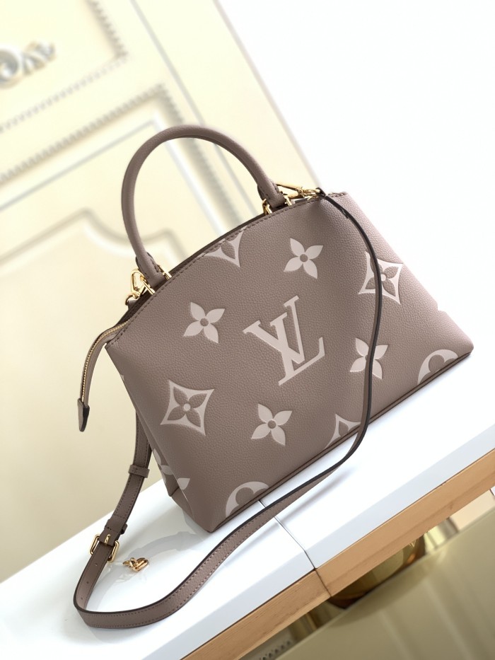 Louis Vuitton Petit Palais Empreinte Leather Dove/Cream M58914 size 29*12.5*18 cm