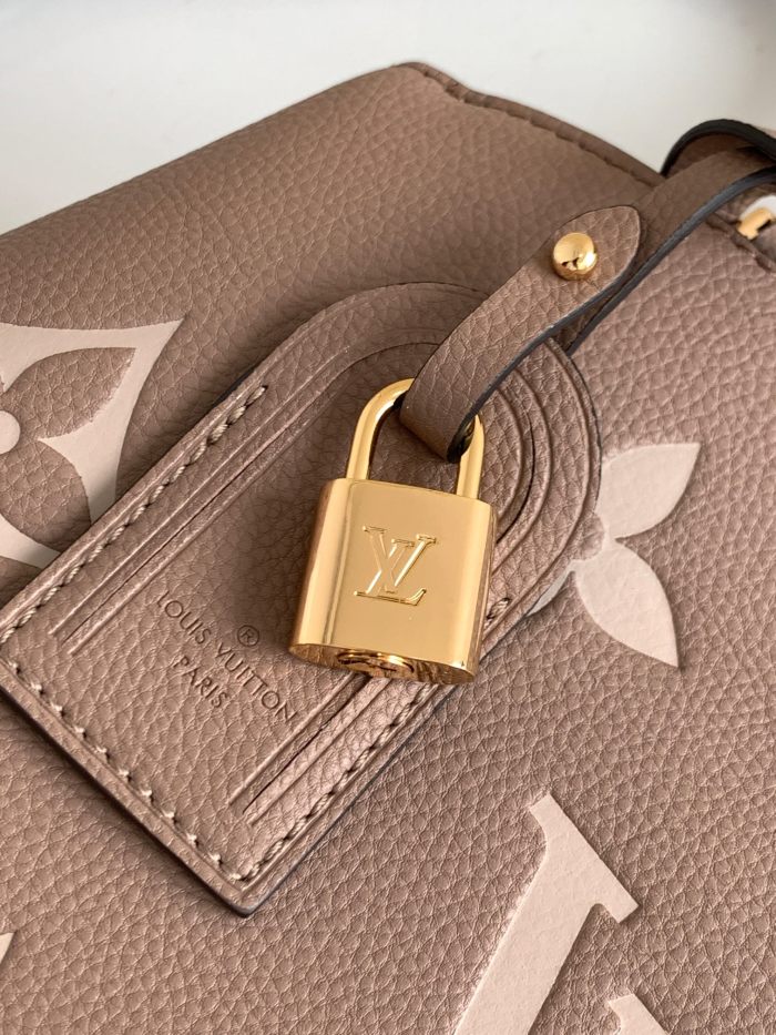 Louis Vuitton Petit Palais Empreinte Leather Dove/Cream M58914 size 29*12.5*18 cm