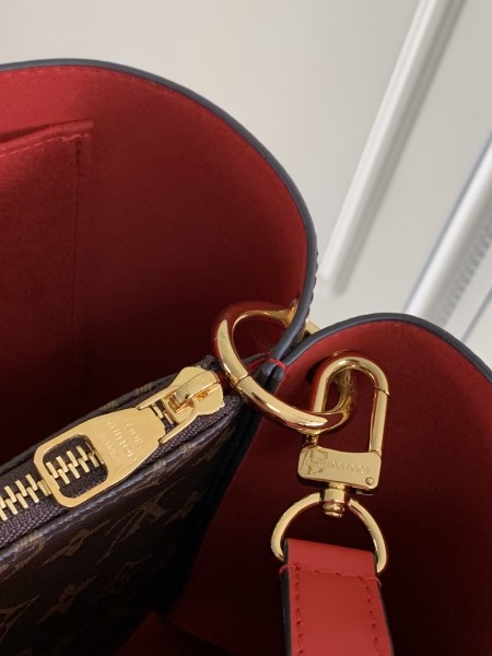 LOUIS VUITTON Flower Tote Coated Canvas Shoulder Bag, Crossbody Bag, Handbag Women's Poppy Red M43553 size 34*24*13 cm