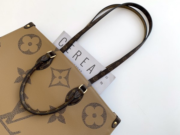 LOUIS VUITTON Onthego Monogram Giant Reverse Brown M44576 size 41*19*34 cm