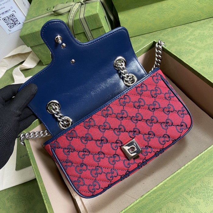  Handbag   Gucci  446744  size  22*13*6  cm 