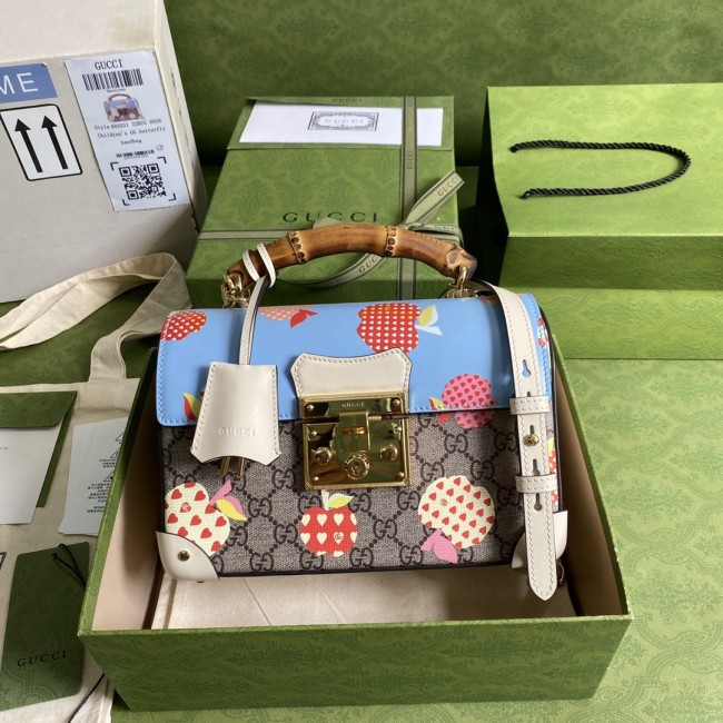  Handbag   Gucci  603221   size   24*17*10  cm 