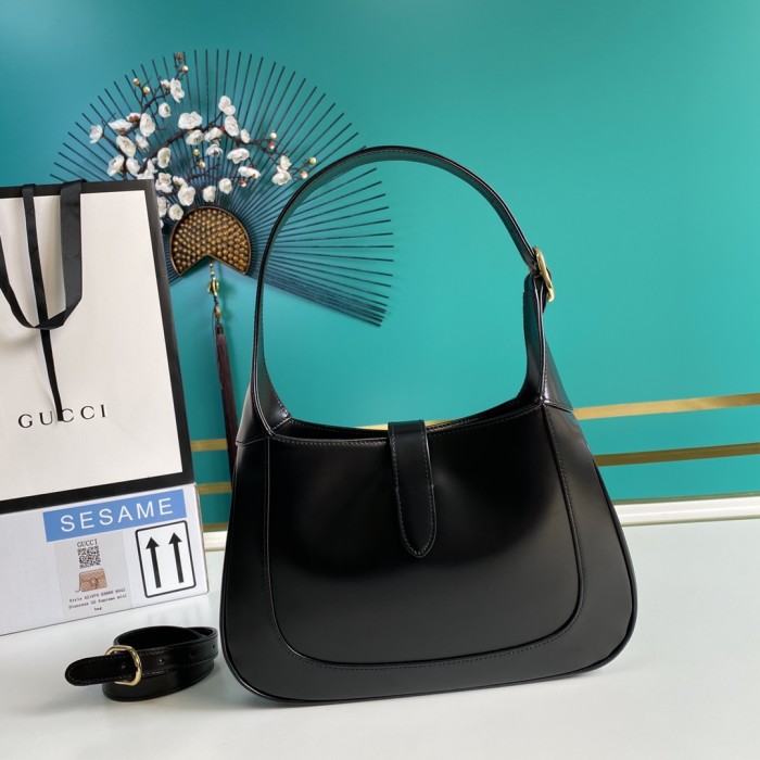 GUCCI Jackie 1961 Shoulder Bags 636709-10O0G-1000 size L27.5*W4*H19cm