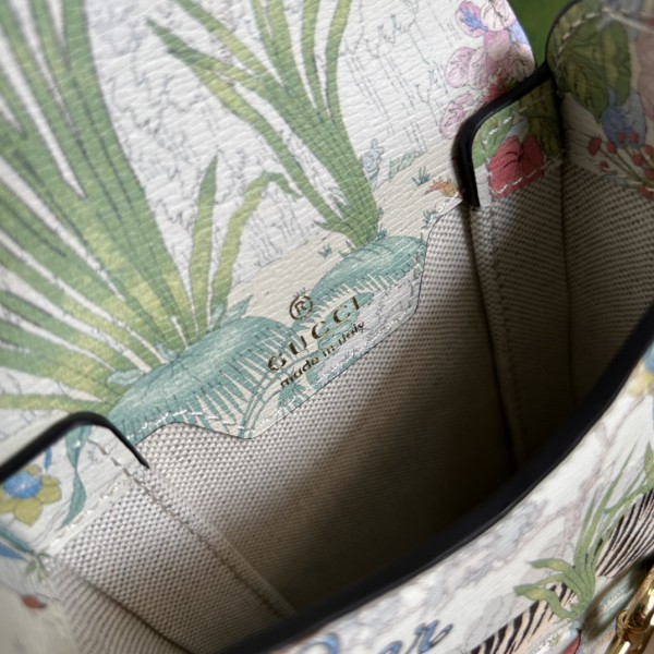 GUCCI Horsebit 1955 Leather Cell Phone Pouch Cigarette Case Bag Shoulder Bag Crossbody Bag Mini Unisex White/Multicolor 625615-UTJ0C-9270 size 11.5*4*17 cm